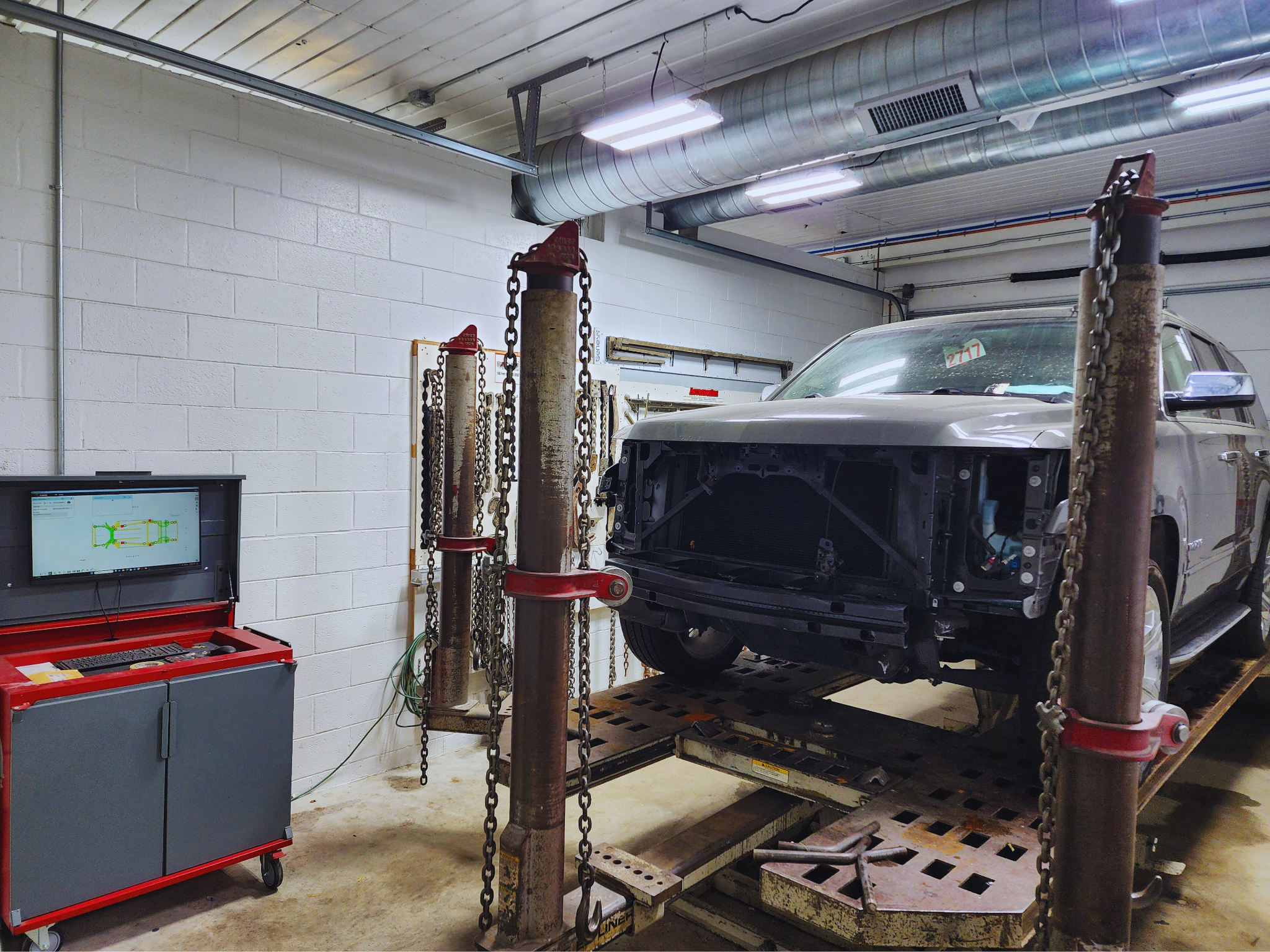 Central Auto Body computer-aided frame damage repair equipment