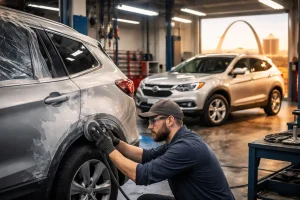 Restoring a silver SUV in St. Louis