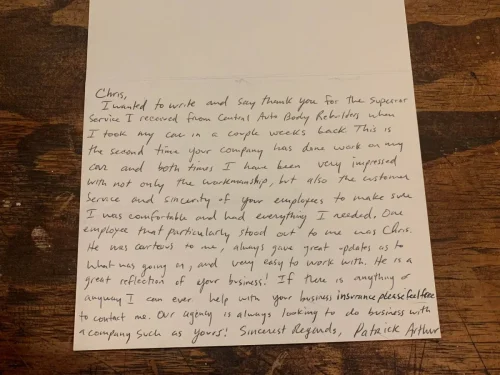 Central Auto Body Rebuilders, Inc. testimonial